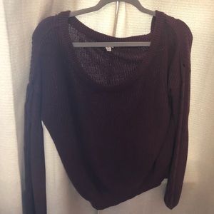 Burgundy sweater